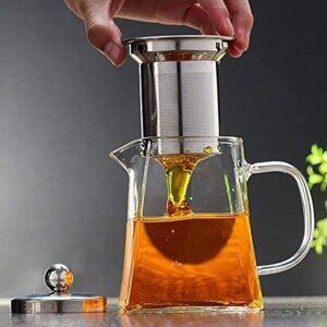 Borosilicate Glass Tea Kettle Stovetop Safe, Blooming 1 pack(Any Size)